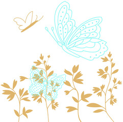 illustration of an floral background