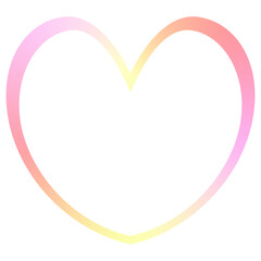 그라데이션 하트일러스트