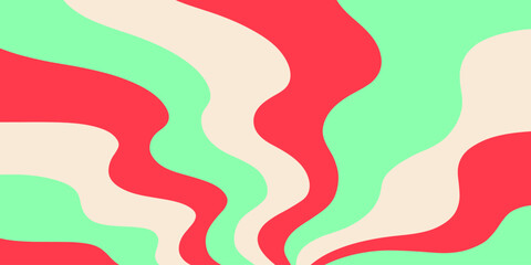 Retro 70s Abstract curve background vector illustration