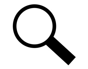 黒い虫眼鏡　アイコン