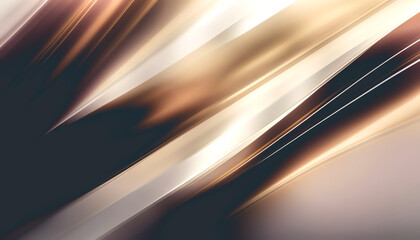 Abstract glowing brown background with soft lines, generative Al.