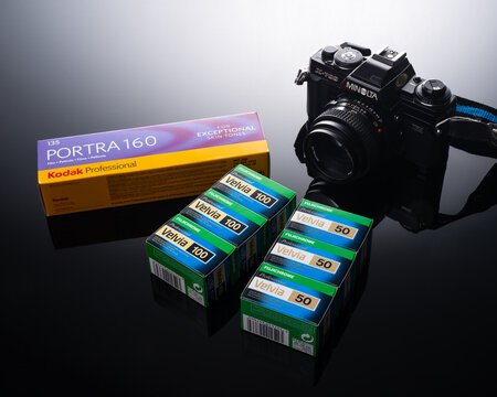 Kodak Portra 160 and Fujichrome Velvia color films. Udine Italy_February 14 2023