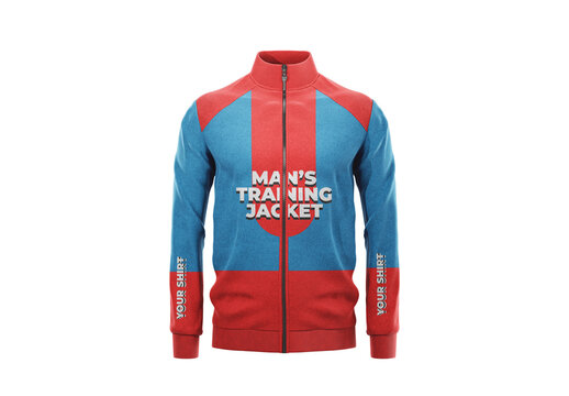 Man Sport Training Jacket Mockup