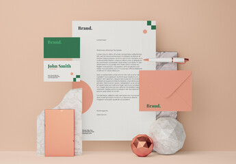 Stationery Mockup For Printed Material