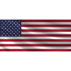 USA waving flag textile