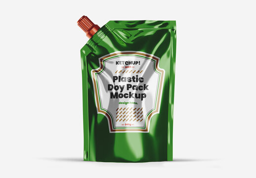 Plastic Doy Pack Mockup