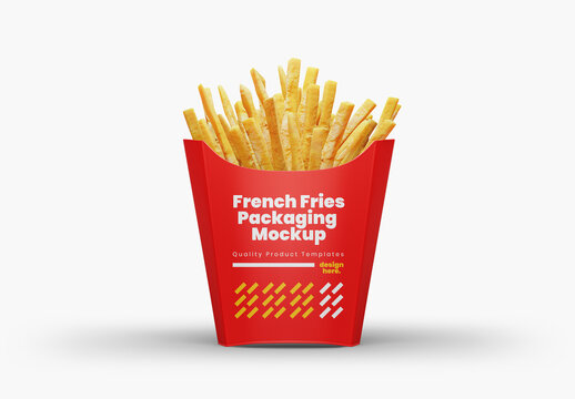 French Fries Cone Mockup