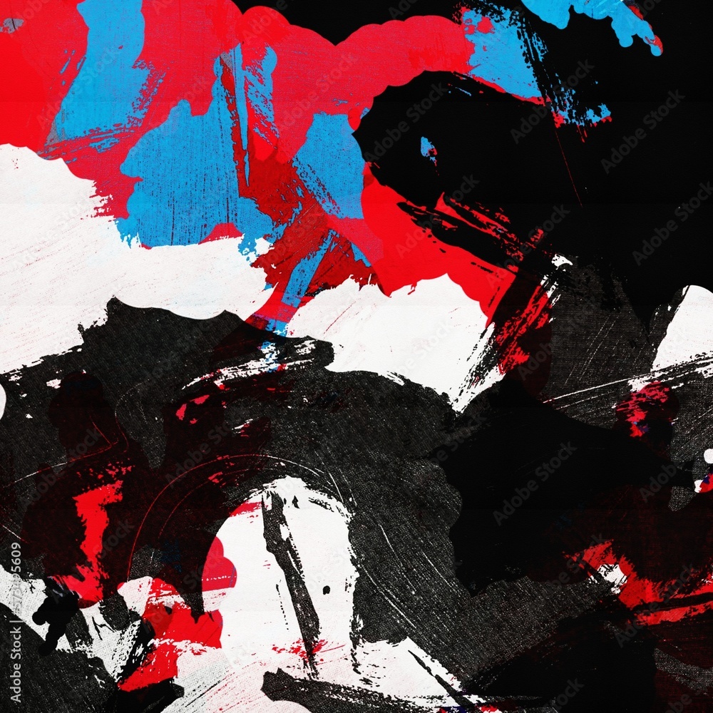 Aufkleber abstract psychedelic background from color chaotic blurred stains brush strokes of different sizes