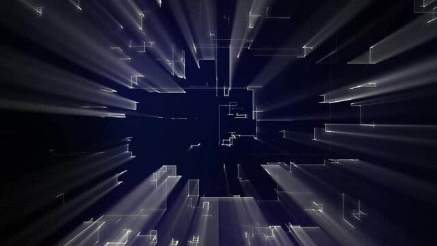 Animated Circuit With Alpha Video