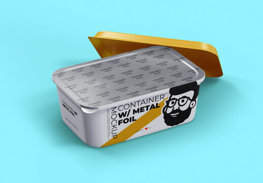 Butter Container Packaging Mockup