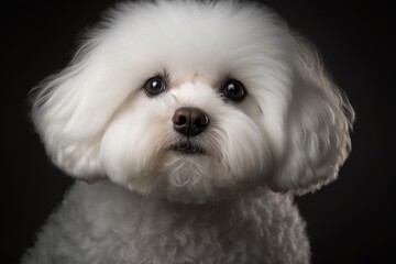 Obraz premium close-up portrait of a bichon frize