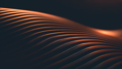 Fototapety  Abstract glowing brown background with soft lines, generative Al.
