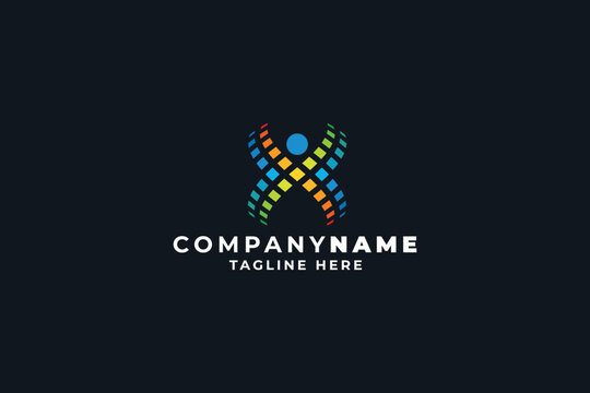 Digi Human Pro Logo Template
