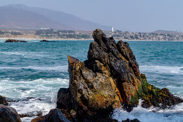 rocky coast of the sea