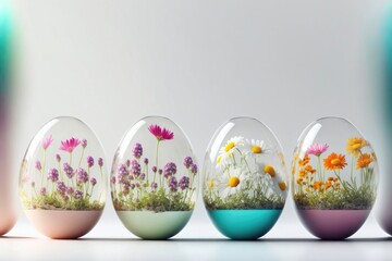 Sparkling Easter Egg Delight. Generative AI