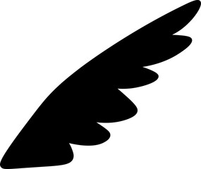 wing design illustration isolated on transparent background