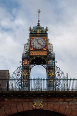 Chester city clock tower landmark tourist