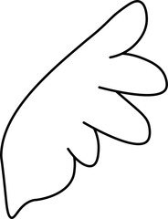 Fototapeta premium wing design illustration isolated on transparent background