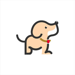Cute Cartoon Puppy Dog Pet Illustration