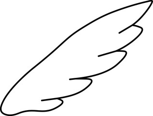 wing design illustration isolated on transparent background