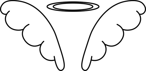 wing design illustration isolated on transparent background