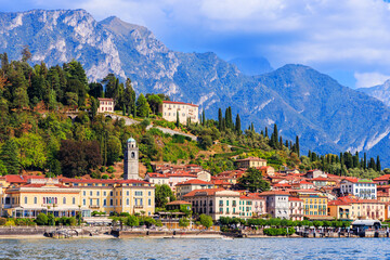 Como Lake. Bellagio town. Italian traditional lake village. Italy, Europe.
