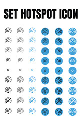set icon Hotspot for apps, banner, flyer, poster , etc
