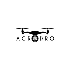 AgroDro. Black image of agricultural drone.