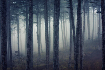 fog in the forest