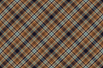 Seamless pattern of scottish tartan plaid. Repeatable background with check fabric texture. Vector backdrop striped textile print.