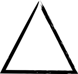 triangle vector design illustration isolated on transparent background