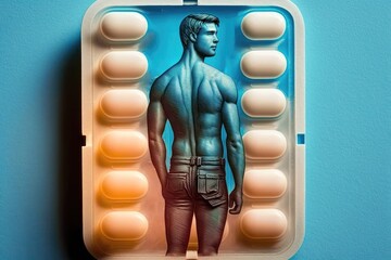 Men's Health Contraceptive Pill. Generative Ai