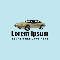old car or old car logo design vektor