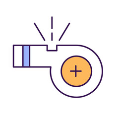 Emergency whistle Vector Icon

