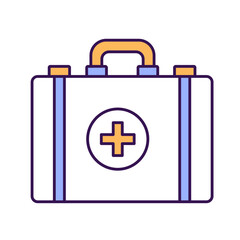 Obraz premium Doctor kit Vector Icon which can easily modify