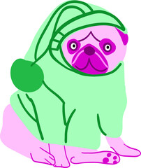 Pink pug