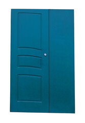 blue door isolated