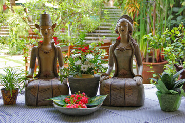 The Loro Blonyo statue is a statue of the god Vishnu and the goddess Sri. It's a symbol of...