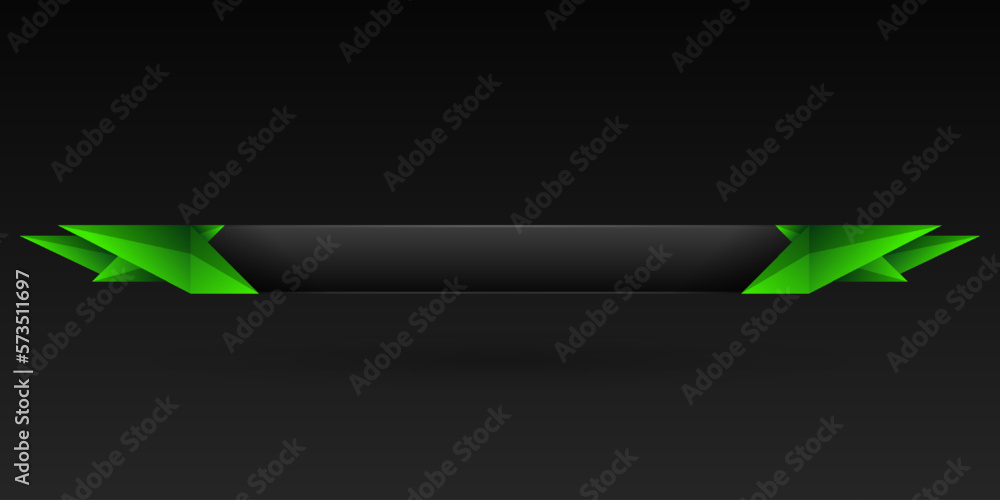 Poster abstract green border modern lower third gui game gui banner template