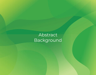 Abstract green color background. Trendy gradient shapes composition.