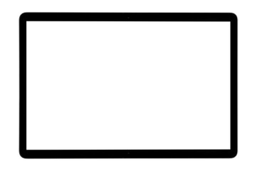 modern laptop computer on the white background