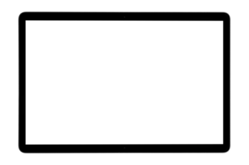 modern laptop computer on the white background