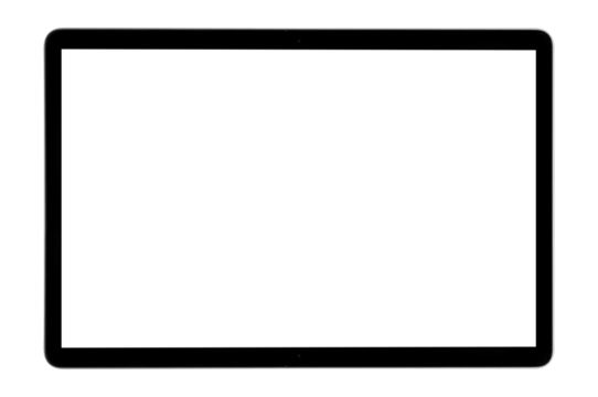 modern laptop computer on the white background