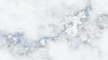 Abstract marble background in light colors with blue and black veins. Texture illustration