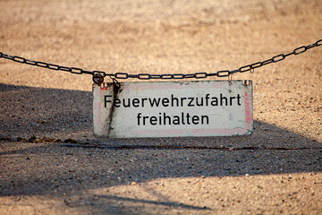 Feuerwehrzufahrt