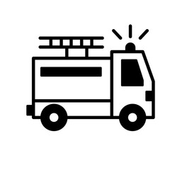 Emergency vehicle Vector Icon which can easily modify

