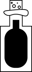 potion bottle vector design illustration isolated on transparent background