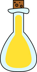 potion bottle vector design illustration isolated on transparent background