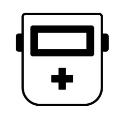 Obraz premium Firefighter helmet Vector Icon which can easily modify