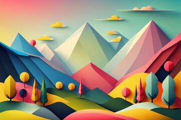 Colorful and abstract background illustration
